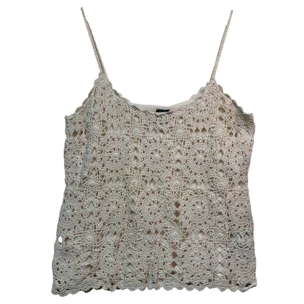 Size XL | Lauren RALPH LAUREN Women's Hand Knit Camisole Tank Top Shirt